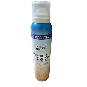 Secret Whole Body Deodorant Spray, Peach & Vanilla Blossom, Aluminum Free, NEW